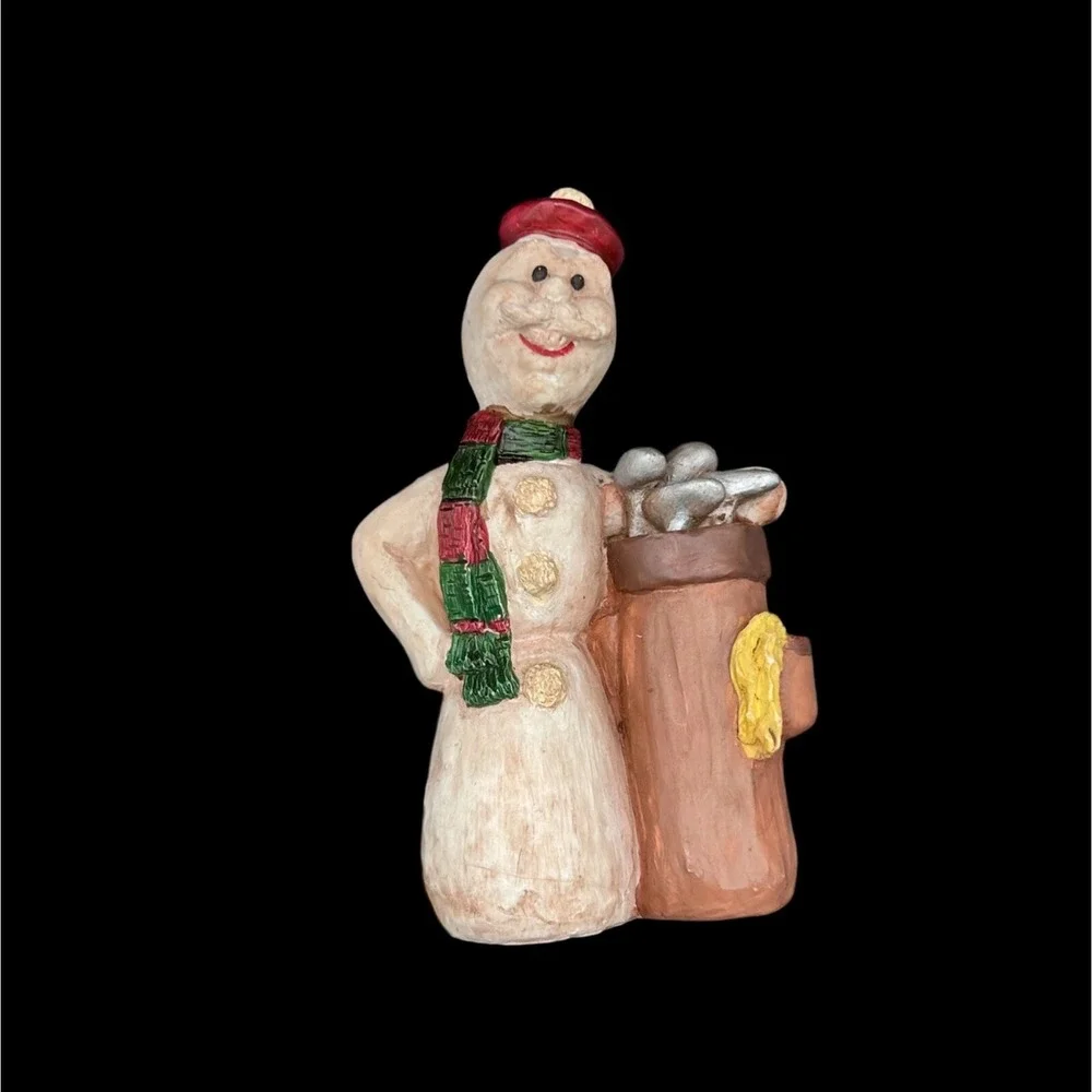 Janco Studio Bert‎ Anderson Golf Snowman Figurine Christmas